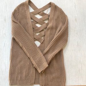 PAC SUN LA Hearts Criss Cross Cardigan